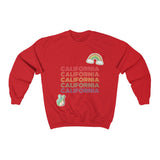 Peace Love & California HD Crewneck Sweatshirt - Thathoodyshop