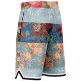 Blue Cabbage Basketball Shorts Basketball Short Rib - AOP - Thathoodyshop