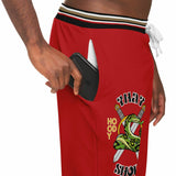 THS Snake Bite Joggers in Red/White Joggers - Thathoodyshop