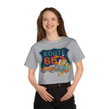 Cruisin Route 66 Cropped T-Shirt T-Shirt - Thathoodyshop