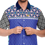 It's About Time S/S Button Down Shirt Short Sleeve Button Down Shirt - AOP - Thathoodyshop