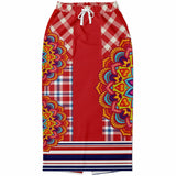 Hippy-Dippy Plaid Long Pocket Skirt Long Pocket Skirt - Thathoodyshop