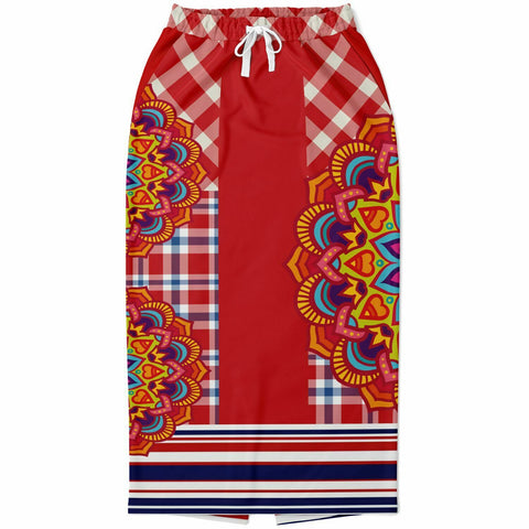 Hippy-Dippy Plaid Long Pocket Skirt Long Pocket Skirt - Thathoodyshop