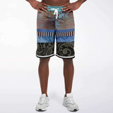 Steampunk Warrior Basketball Shorts Basketball Short Rib - AOP - Thathoodyshop