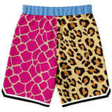 Santorini Leopard Basketball Shorts Basketball Short Rib - AOP - Thathoodyshop