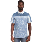 Blue Lagoon S/S Button Down Shirt Short Sleeve Button Down Shirt - AOP - Thathoodyshop