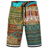 Mother Lode African Print Basketball Shorts Basketball Shorts - Thathoodyshop