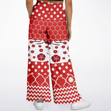 Red Crimson Flare Leg Joggers Flare Joggers - Thathoodyshop