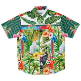 Tropical Reflection S/S Button Down Shirt Short Sleeve Button Down Shirt - AOP - Thathoodyshop
