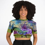 Purple Fusion Cropped Sweater Cropped Sweater - Thathoodyshop