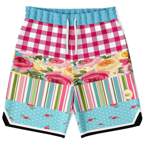 Parade of Roses Basketball Shorts Basketball Short Rib - AOP - Thathoodyshop