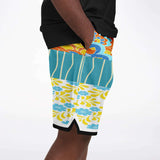 Blue Bullwinkle Basketball Shorts Basketball Short Rib - AOP - Thathoodyshop