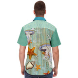 Are You Jelly S/S Button Down Shirt Short Sleeve Button Down Shirt - AOP - Thathoodyshop