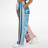 Pink Geo Retro SW Patchwork Bellbottoms Bellbottoms - Thathoodyshop
