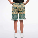 Bon Voyage Basketball Shorts Basketball Short Rib - AOP - Thathoodyshop