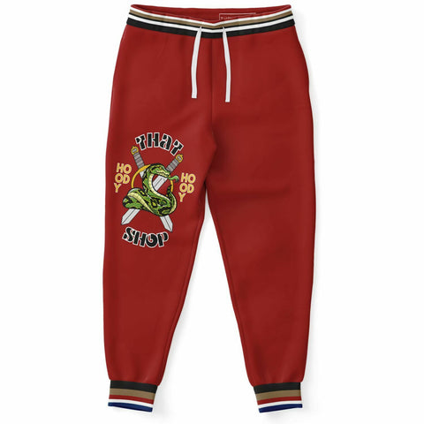 THS Snake Bite Joggers in Red Joggers - Thathoodyshop