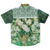 Morning Glory S/S Button Down Shirt Short Sleeve Button Down Shirt - AOP - Thathoodyshop
