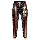 Gold Line Black Honeycomb Unisex Joggers Joggers - Thathoodyshop