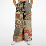 Tripoli Floral Patchwork Stretchy Phat Bellbottoms Flare Leg Pants - Thathoodyshop