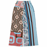 Pink Geo Retro SW Patchwork Bellbottoms Bellbottoms - Thathoodyshop