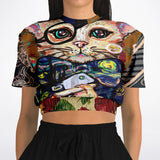 Dapper Cat Cropped Sweater Cropped Sweater - Thathoodyshop