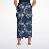 Blue Mystic Pocket Maxi Skirt Long Skirt - Thathoodyshop