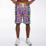 Mercury Retrograde Purple Vertical Basketball Shorts Basketball Shorts - Thathoodyshop
