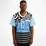 Pacific Palisades Patchwork Button Front Jersey Baseball Jersey - Thathoodyshop