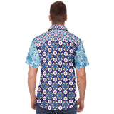 Sugar & Spice S/S Button Down Shirt Short Sleeve Button Down Shirt - AOP - Thathoodyshop