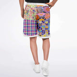 Mercury Retrograde Patchwork Basketball Shorts Basketball Short Rib - AOP - Thathoodyshop