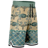 Bon Voyage Basketball Shorts Basketball Short Rib - AOP - Thathoodyshop