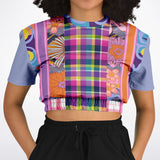 Mercury Retrograde Floral Cropped Sweater Athletic Cropped Short Sleeve Sweatshirt - AOP - Thathoodyshop