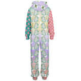 Seamist Rainbow Unicorn Fleece Unisex Romper Fleece Romper - Thathoodyshop