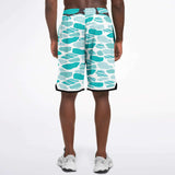 Grand Cayman Basketball Shorts Basketball Short Rib - AOP - Thathoodyshop