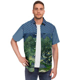 Midnight Moon S/S Button Down Shirt Short Sleeve Button Down Shirt - AOP - Thathoodyshop