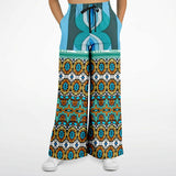 Turquoise Tonight Flare Leg Joggers Athletic Flare Jogger - AOP - Thathoodyshop