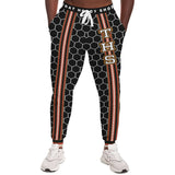 Gold Line Black Honeycomb Unisex Joggers Joggers - Thathoodyshop
