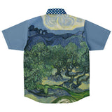 Midnight Moon S/S Button Down Shirt Short Sleeve Button Down Shirt - AOP - Thathoodyshop