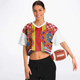 Hippy-Dippy Crop Jersey Cropped Football Jersey - Thathoodyshop