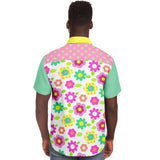 Oopsie Daisy S/S Button Down Shirt Short Sleeve Button Down Shirt - AOP - Thathoodyshop