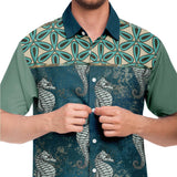 Bon Voyage S/S Button Down Shirt Short Sleeve Button Down Shirt - AOP - Thathoodyshop