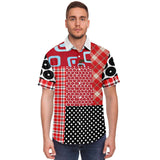 Red Pacific Palisades Button Down Shirt Short Sleeve Button Down Shirt - Thathoodyshop