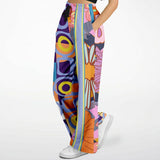 Mercury Retrograde Floral Geo Bellbottoms Athletic Flare Jogger - AOP - Thathoodyshop