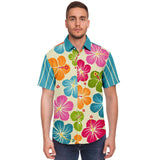 Paradise Road S/S Button Down Shirt Short Sleeve Button Down Shirt - AOP - Thathoodyshop