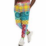 Maui Waui Hawaiian Patchwork Unisex Fleece Joggers Joggers - Thathoodyshop