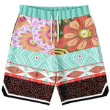 Summer of Love Basketball Shorts Basketball Short Rib - AOP - Thathoodyshop