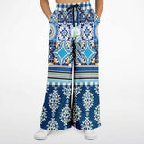 Agadir Moroccan Tile Stretchy Phat Bellbottoms Bellbottoms - Thathoodyshop