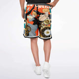 Dance Steps Pinstripe Basketball Shorts Basketball Shorts - Thathoodyshop