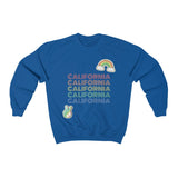 Peace Love & California HD Crewneck Sweatshirt - Thathoodyshop
