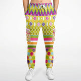 Hello Janis! Circus Patchwork Unisex Fleece Cargo Sweats Cargo Sweatpants - Thathoodyshop